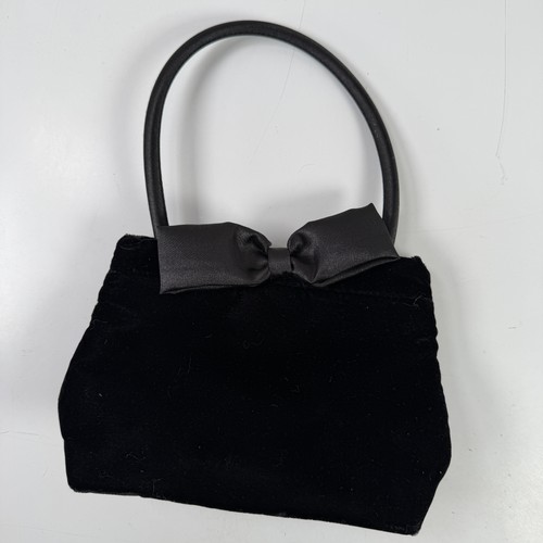 Borsa serata nera velluto - nera,