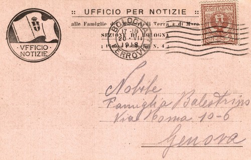 Ww1 cartolina militare - militare,
