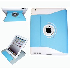 COVER PER NEW IPAD 3 STAND APPLE CUSTODIA SMART MAGNETICA RUOTABILE SUPPORTO