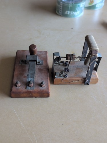 Antique morse code - morse, key