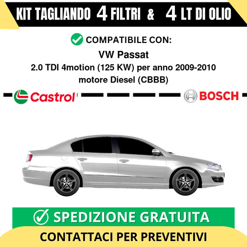 Tagliando filtri bosch 4 - e,