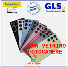 COVER POSTERIORE +VETRO FOTOCAMERA Per SAMSUNG GALAXY S23 ULTRA SM-S918B SCOCCA