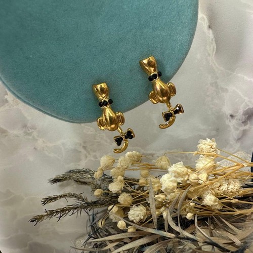 Orecchini vintage oro con - orecchini,
