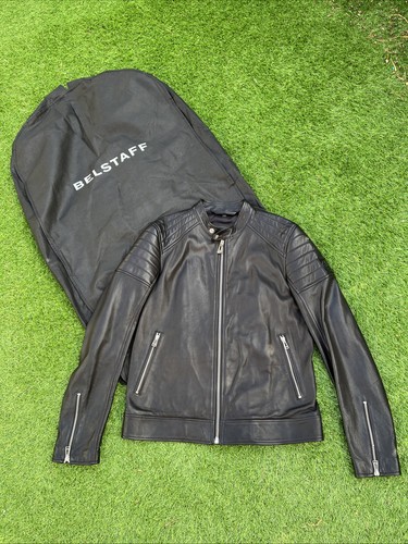 Giacca pelle biker nera