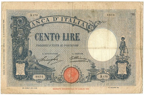 100 lire barbetti - 100,