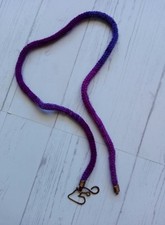 COLLANA MAGLIA LANA TRICOT TRICOTIN I- CORD CHIUSURA RAME