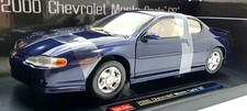 Sun Star 1/18 Scale 1986 - 2000 Chevrolet Monte Carlo SS - Navy Blue