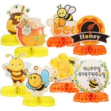  8 Pcs Forniture Per Feste Di Compleanno Bambini Decorazione Nido D'ape