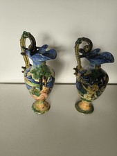 Coppia vasi ceramica maiolica