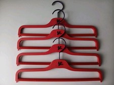 4 x Isaia Napoli Red Hangers