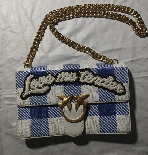 Borsa pinko blu bianca - borsa, a
