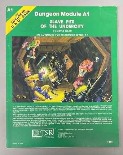 Tsr dungeon modulo - tsr, fosse