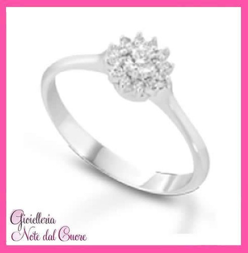 Anello oro bianco - in, 18k