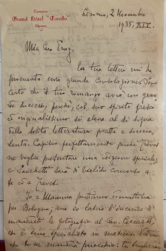 Lettere autografe maestro - lettere,