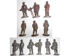 LOTTO 44 SOLDATINI DI METALLO KINDER 4cm editoriale ferrero