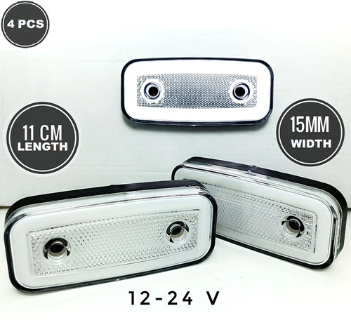 Led marker lights oval white - lights,