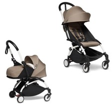 Babyzen Yoyo2 Duo Passeggino 6M+ Navicella 0M+ Telaio Nero/ Rivestimento Taupe