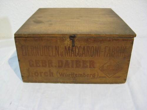Antica scatola legno usata - antica,