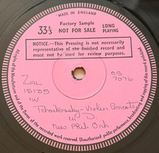 SXL 6854 *TCHAIKOVSKY- VIOLIN