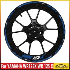 Per YAMAHA WR125X WR 125 X 17 Pollici Mozzo Ruota Cerchi Impermeabile Riflettente Decalcomania