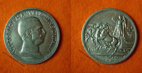 Italia regno iii 2 lire - italia, v.e.iii°