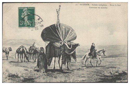 Y1361 algeria caravane du - algeria,