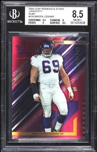 Brock lesnar 2004 leaf rookies - brock,