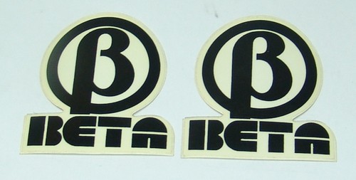 Coppia adesivi beta logo - beta,