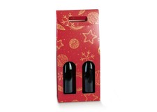 5 Scatole RED UNIVERSE per 2 Bottiglie Vino Verticale Confezione Regalo Cartone
