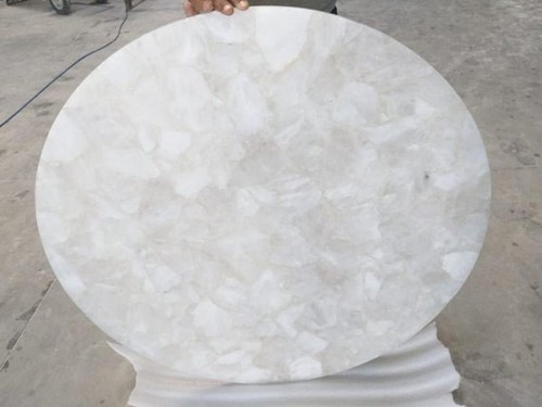 Rotondo bianco quarzo table - rotondo,