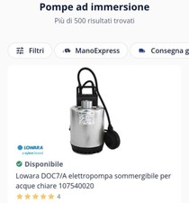 pompa a immersione elettrica