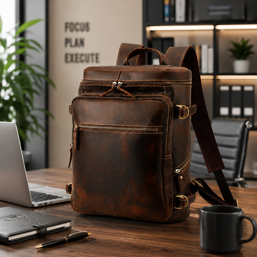 Zaino executive in pelle - zaino, 16"