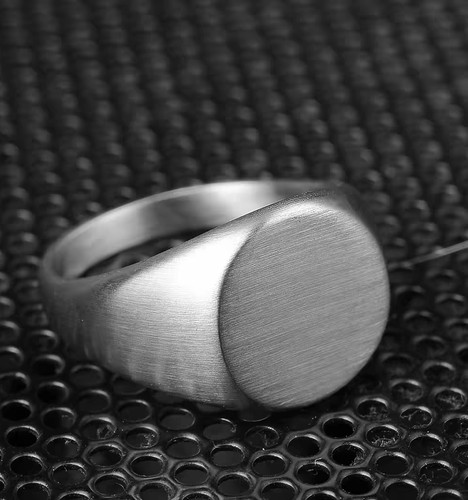 Anello sigillo 316l acciaio - anello,