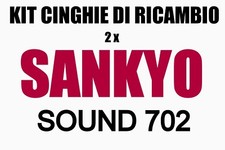 ★KIT CINGHIE DI RICAMBIO 2 x CINE PROIETTORE SANKYO SOUND 702★