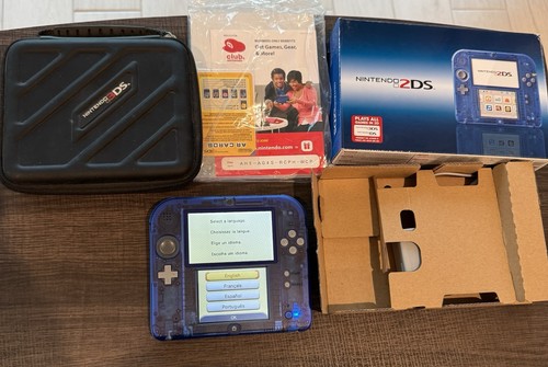 Nintendo 2ds crystal blue - crystal,