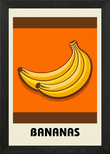 Poster banana vintage - , stile