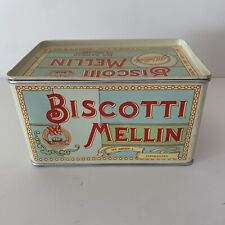 Contenitore Vintage in Latta Biscotti Mellin