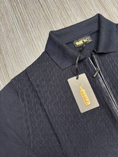 Zilli camicia uomo manica lunga blu scuro taglia L/52