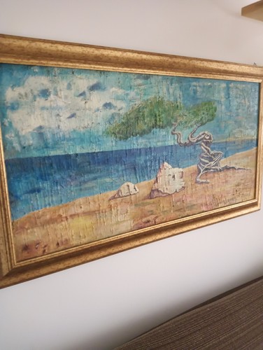 Dipinto olio tela - su,