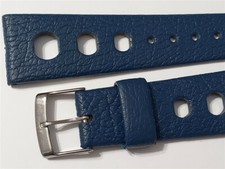 AUTENTICO CINTURINO SUBACQUEO TROPIC 20MM BLU SVIZZERO TROPIC BIG HOLE (TAGLIA CORTA)