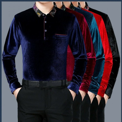 Shirt uomo velluto blusa - blusa, top