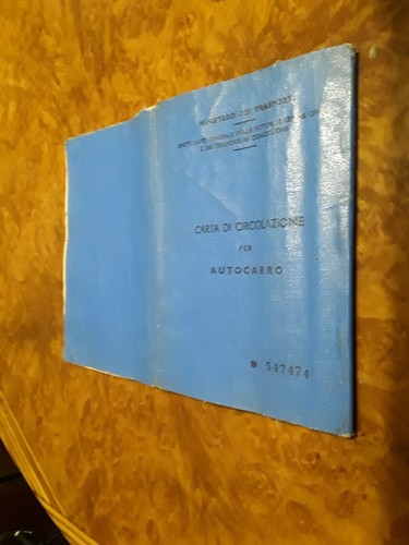 Libretto carta circolazione - libretto,