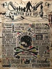 The Goonies Mappa del tesoro retrò targa/insegna in metallo retrò, pub, bar, grotta dell'uomo,