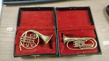 Strumenti Musicali in Miniatura 2 FIATI in ottone