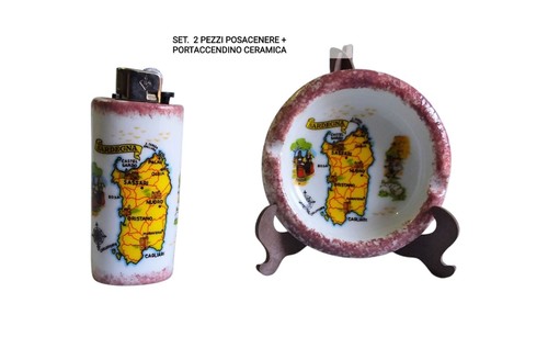 Set pezzi posacenere - posacenere, porta