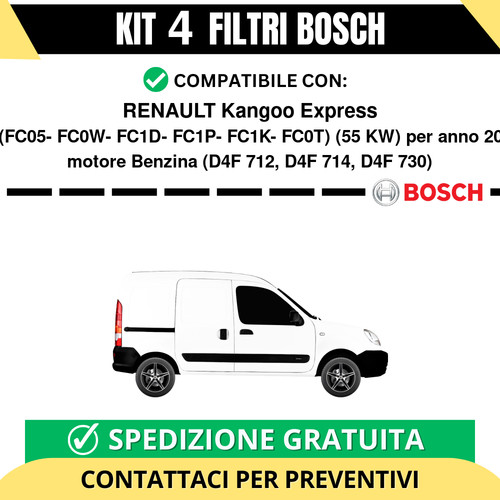 Kit bosch filtri tagliando - kit,