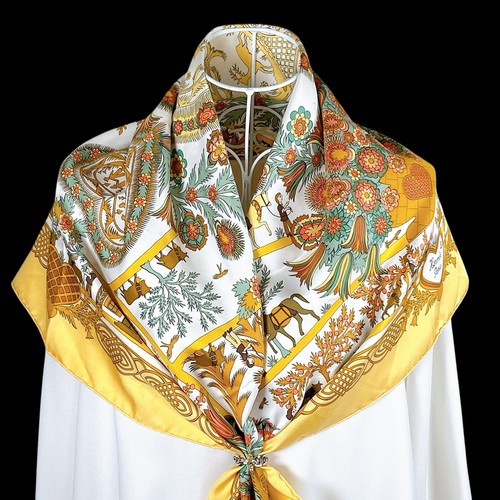 Sciarpa seta vintage hermes - seta,