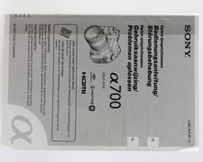 Manuale Di Istruzioni Sony A