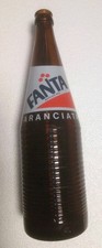 Bottiglia vintage Fanta aranciata vuota - Tappo a corona
