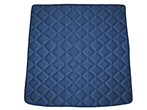 Blu scuro ecopelle trapuntata - blu,